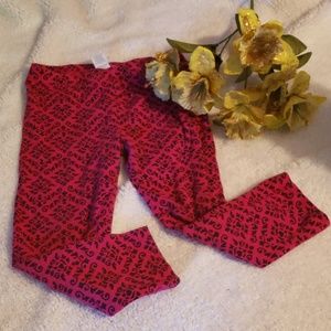 🌼  Burgundy and black pants size 4t